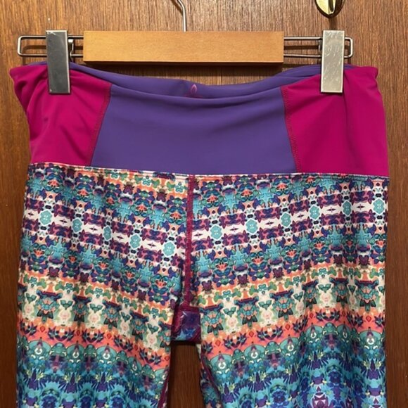 PrAna Aquabloom Geometric Rai Swim Tights - Picture 4 of 9